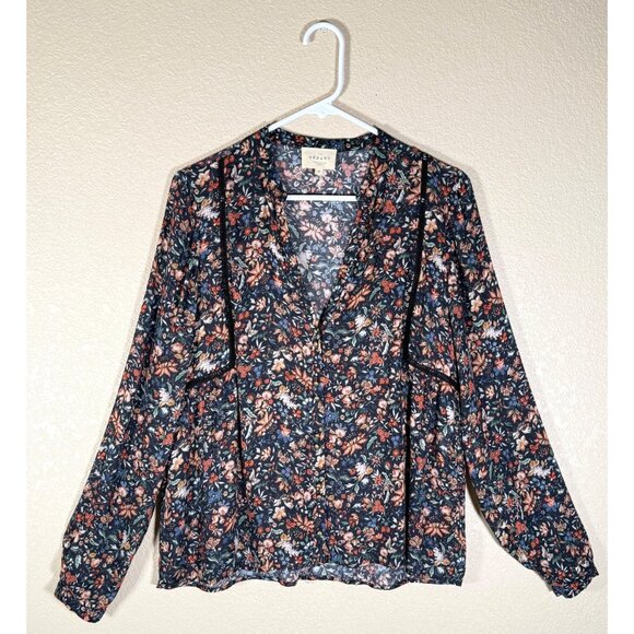 SEZANE Sixtine Long Sleeve Floral Blouse RARE - Picture 3 of 13